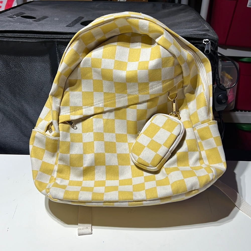 Yellow backpack